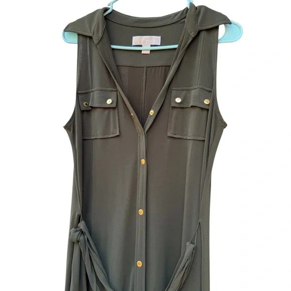 Michael Kors Dark Olive Maxi Dress - Picture 2 of 3